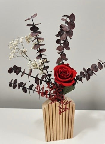 FLORERO LOVE - NATURAL RAYADO