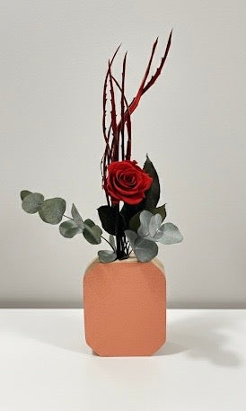 FLORERO LOVE - PEACH QUADRADO