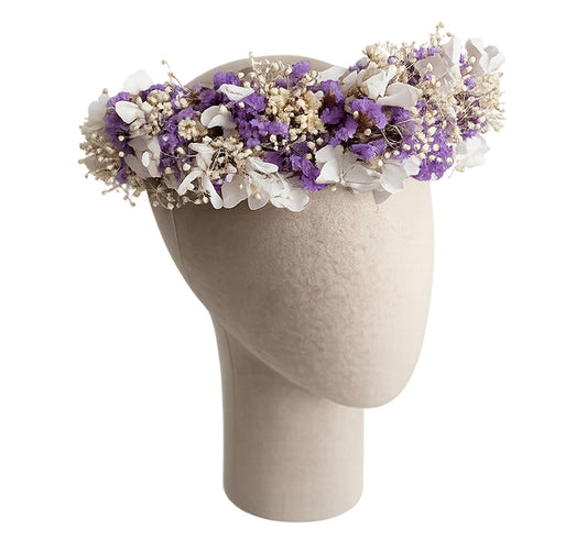 CORONA HORTENSIA MALVA